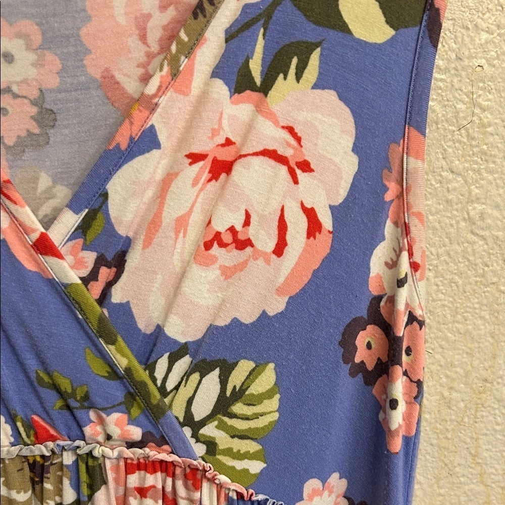 Matilda Jane Women Blue Floral Sleeveless Dress Size Small - Picture 6 of 8